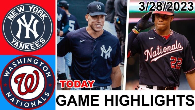 ワシントン ナショナルズ vs ニューヨーク ヤンキース ゲーム ハイライト |  MLB プレシーズン 2023 年 3 月 27 日
