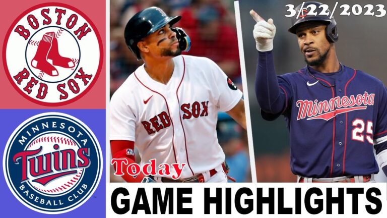 ボストン レッド ソックス VS ミネソタ ツインズ ハイライト |  MLB プレシーズン 2023 年 3 月 22 日