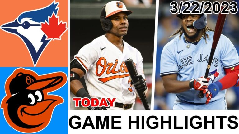 トロント ブルージェイズ vs ボルチモア オリオールズ ゲーム ハイライト |  MLB プレシーズン 2023 年 3 月 22 日 |  MLB 2023