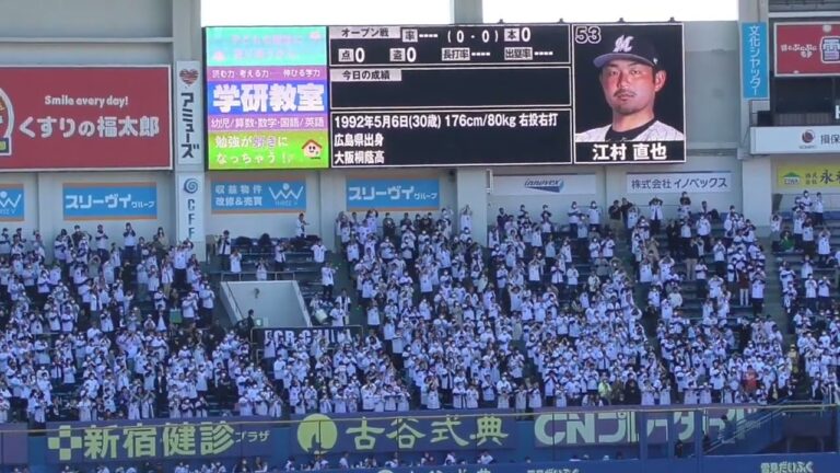 【2023年】江村直也選手#53 応援歌【千葉ロッテマリーンズ】