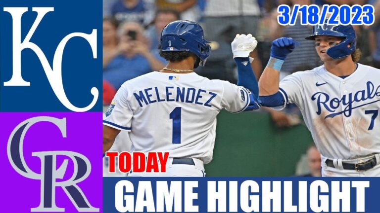 カンザスシティ ロイヤルズ vs コロラド ロッキーズ フル ハイライト |  MLB プレシーズン 2023 年 3 月 18 日 |  MLB 2023