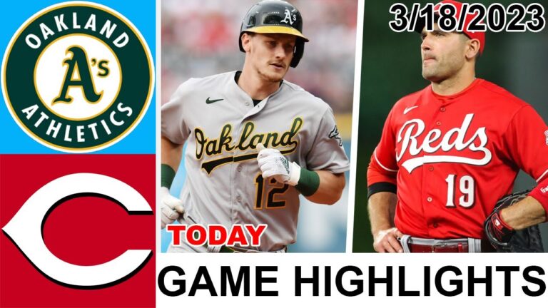 オークランド・アスレチックス vs シンシナティ・レッズ ゲームのハイライト |  MLB プレシーズン 2023 年 3 月 18 日 |  MLB 2023