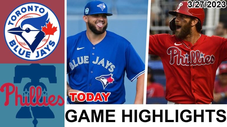 トロント・ブルージェイズ対フィラデルフィア・フィリーズのハイライト |  MLB プレシーズン 2023 年 3 月 27 日