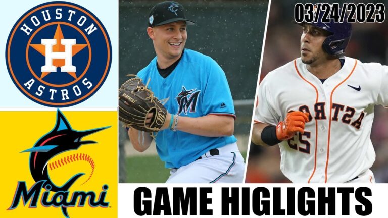 ヒューストン アストロズ vs マイアミ マーリンズ フル ゲーム ハイライト |  MLB プレシーズン 2023 年 3 月 24 日 |  MLB 2023