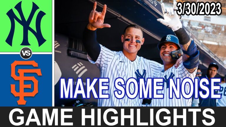 Yankees vs San Francisco Giants [FULL GAME] Highlights (3/30/23) | Opening Day | MLB Highlights 2023