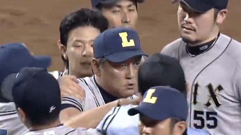 【怒りMAX】両軍もみくちゃ、渡辺監督ぶち切れて乱闘に