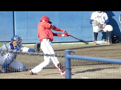 【広島】曽根海成（京都国際）センターへのヒット！2023年3月14日