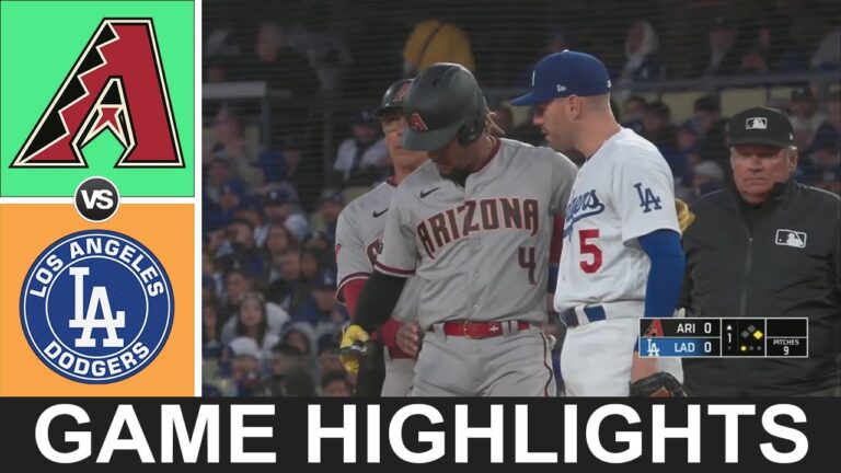 ロサンゼルス・ドジャース vs アリゾナ・ダイヤモンドバックス [TODAY] ゲームのハイライト | 初日 |  MLB ハイライト