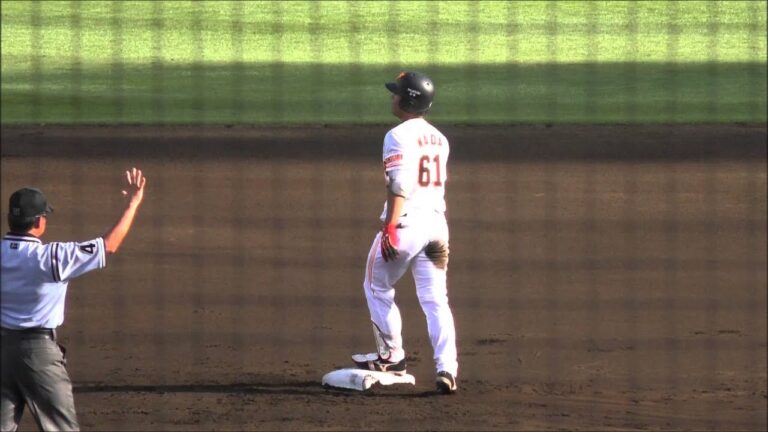 2014/08/23 巨人 和田恋 ツーベースヒットとサード守備エラー！