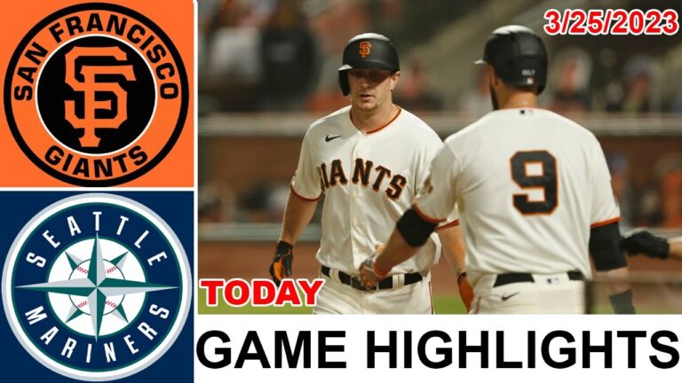 サンフランシスコ ジャイアンツ VS シアトル マリナーズ ゲーム ハイライト |  MLB プレシーズン 2023 年 3 月 25 日