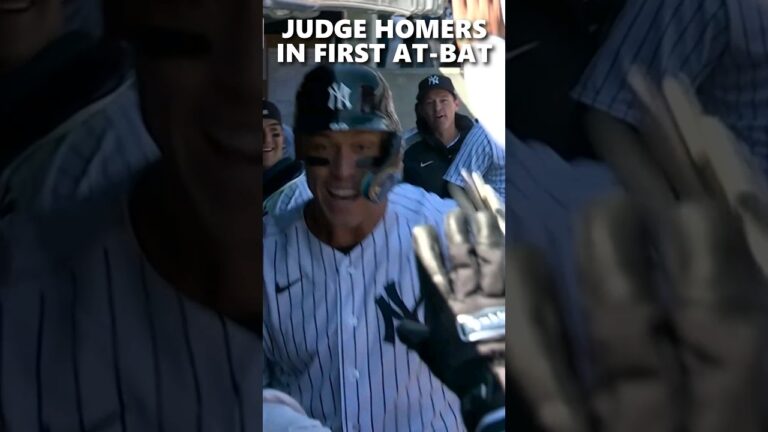 Aaron Judge HOMERS in first at-bat
