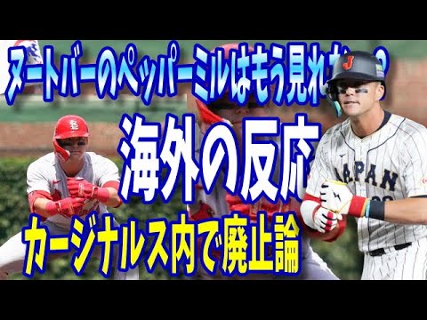 【MLB】  ヌートバーのペッパーミルはもう見れない？ カージナルス内でペッパーグラインダー廃止論
