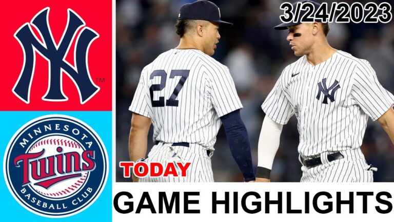 ニューヨーク ヤンキース vs ミネソタ ツインズ フル ゲーム ハイライト |  MLB プレシーズン 2023 年 3 月 24 日