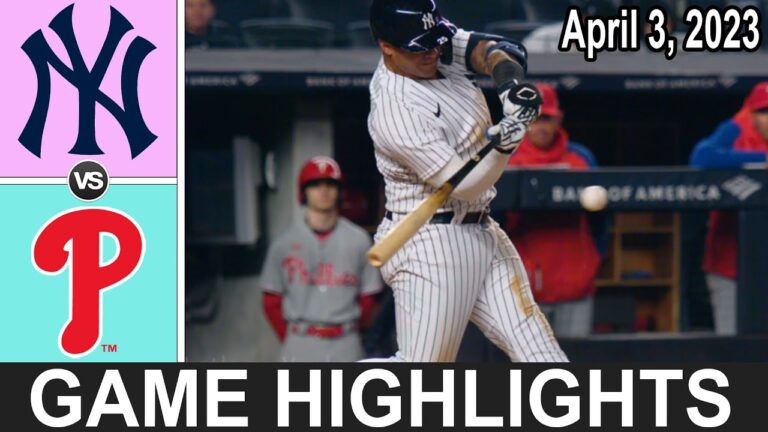 Yankees vs Phillies Full Game Highlights (4/3/23) | Yankees Highlights Today | MLB Highlights 2023