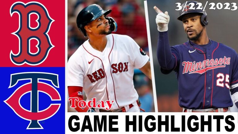ボストン レッド ソックス VS ミネソタ ツインズ フル ゲーム ハイライト |  MLB プレシーズン 2023 年 3 月 22 日