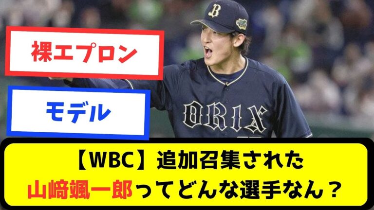 【なんj】【ＷＢＣ】追加召集された山﨑颯一郎って正直どんな選手なん？【プロ野球スレまとめ】