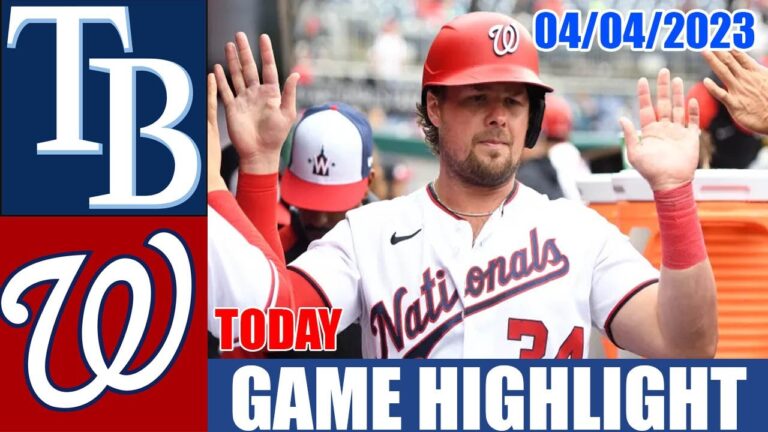 ワシントン ナショナルズ vs タンパベイ レイズ ゲーム ハイライト |  2023 年 4 月 4 日 |  MLB 2023