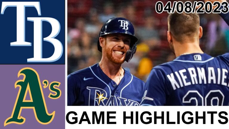 タンパベイ レイズ vs オークランド アスレチックス フル ゲーム ハイライト |  MLB トゥデイ 2023 年 4 月 7 日 |  MLB 2023