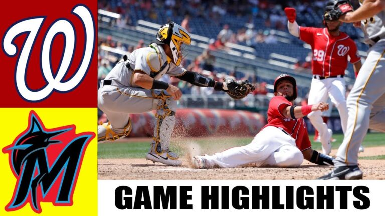マイアミ マーリンズ vs. ワシントン ナショナルズ ゲーム ハイライト |  MLB プレシーズン 2023 年 3 月 18 日 |  MLB 2023