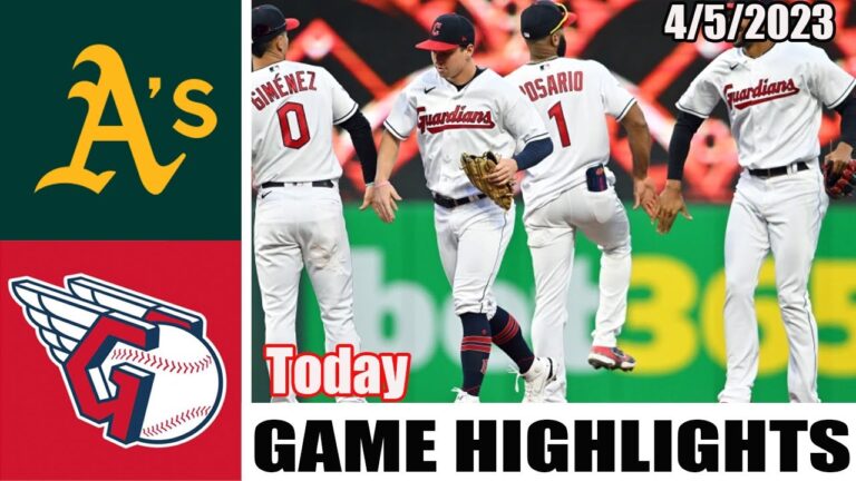 オークランド アスレチックス vs クリーブランド ガーディアンズ フルゲーム ハイライト |  MLBトゥデイ2023年4月5日 |  MLB 2023