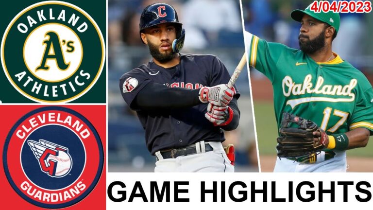 オークランド アスレチックス vs クリーブランド ガーディアンズ フルゲーム ハイライト |  MLBトゥデイ2023年4月4日 |  MLB 2023