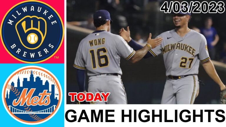 ミルウォーキー ブルワーズ vs ニューヨーク メッツ フル ゲーム ハイライト |  MLBトゥデイ2023年4月3日 |  MLB 2023