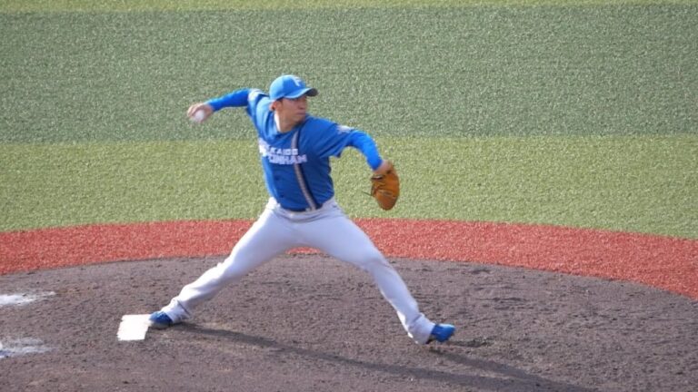 2023/04/06 北海道日本ハムファイターズ 井口 和朋 投球フォーム スローモーション有り ZOZOマリン
