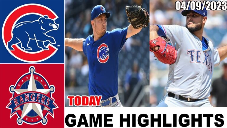 シカゴ・カブス vs テキサス・レンジャーズ ゲームのハイライト |  MLBトゥデイ2023年4月9日 |  MLB 2023