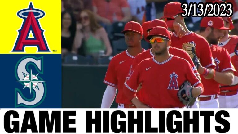 ロサンゼルス・エンゼルス vs マリナーズ [FULL GAME] 2023 年 3 月 13 日 |  MLB ハイライト |  MLB スプリング トレーニング 2023