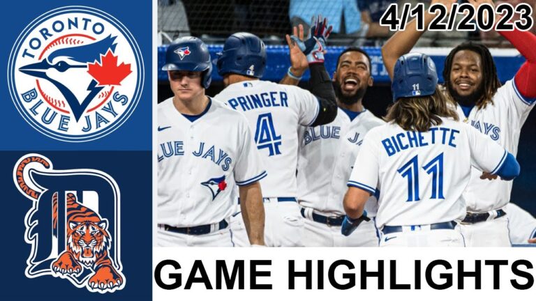 トロント ブルージェイズ vs デトロイト タイガース フル ゲーム ハイライト |  MLB トゥデイ 2023 年 4 月 12 日 |  MLB 2023