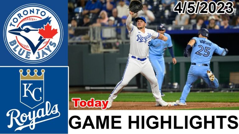 トロント・ブルージェイズ VS. カンザスシティ・ロイヤルズ ゲームのハイライト |  MLB トゥデイ 2023 年 4 月 5 日 |  MLB 2023
