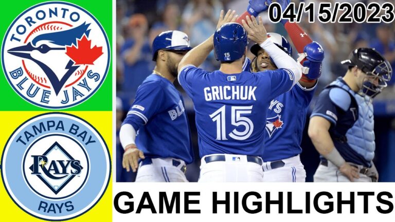 トロント ブルージェイズ VS タンパベイ レイズ ハイライト |  MLB トゥデイ 2023 年 4 月 15 日 |  MLB 2023