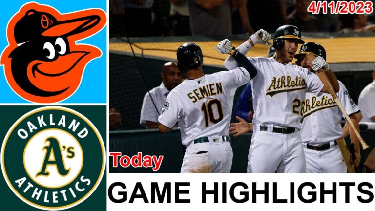 ボルチモア オリオールズ vs オークランド アスレチックス ゲーム ハイライト |  MLB トゥデイ 2023 年 4 月 11 日|MLB 2023