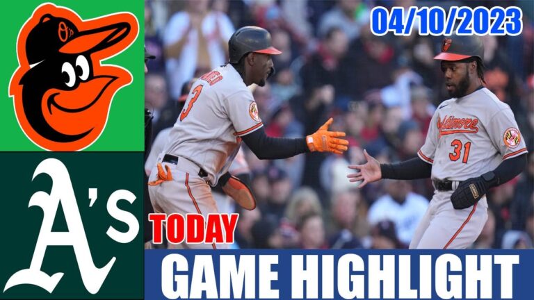 ボルチモア オリオールズ vs オークランド アスレチックス ゲーム ハイライト |  MLB トゥデイ 2023 年 4 月 10 日 |  MLB 2023