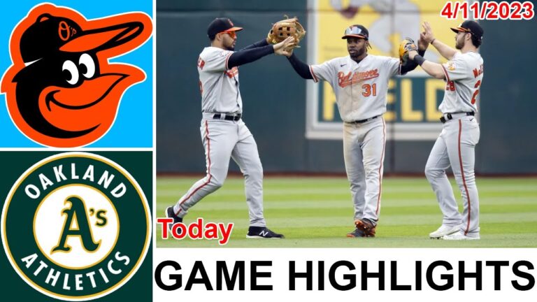 ボルチモア オリオールズ vs オークランド アスレチックス ゲーム ハイライト |  MLB トゥデイ 2023 年 4 月 11 日|MLB 2023