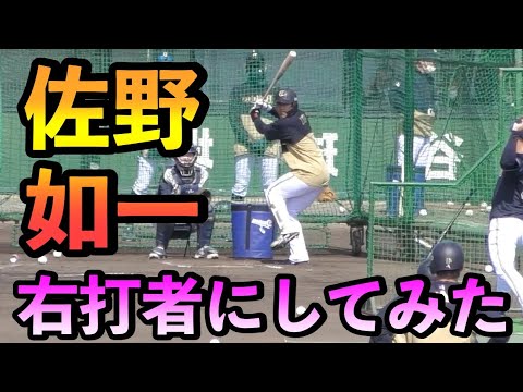 佐野如一　右打者にしてみた