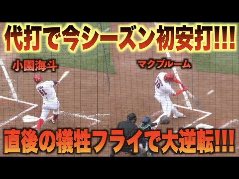 客席総立ちの大逆転劇！小園海斗が今シーズン初安打にマクブルームが渾身の犠飛！！#広島#カープ#東京#ヤクルト#スワローズ