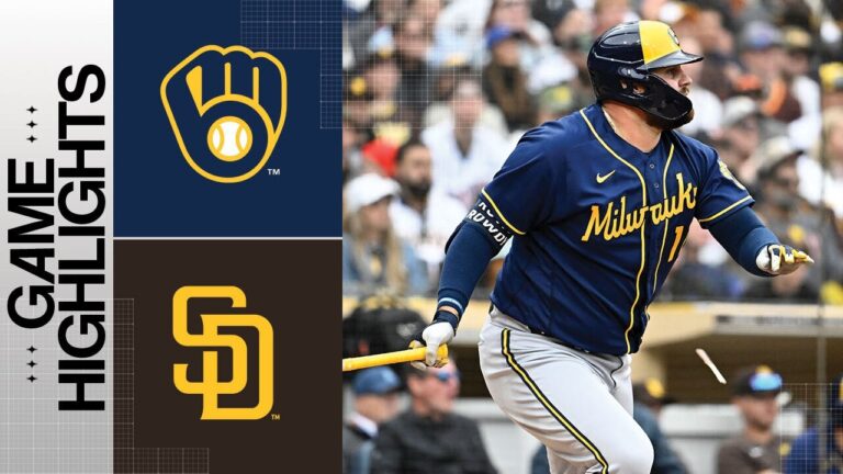 Brewers vs. Padres Game Highlights (4/16/23) | MLB Highlights