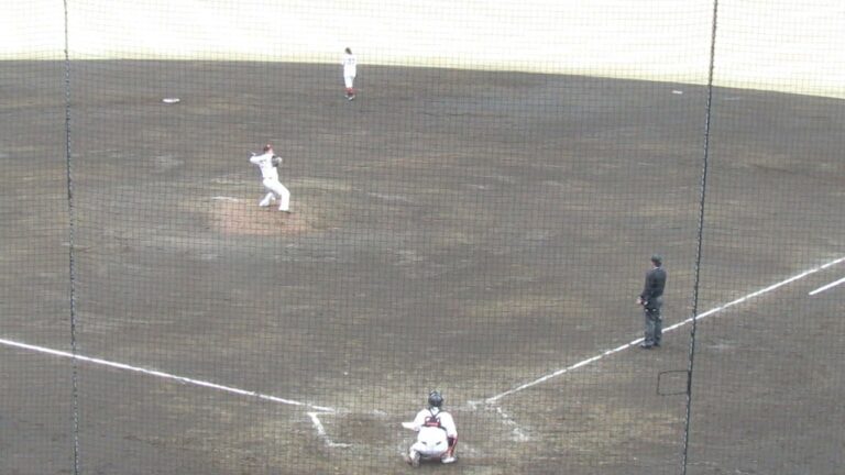 育成からの復帰を狙う高木京介の投球練習2023年3月5日