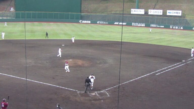 和田恋９回表 ヒットを放ち同点のランナー 2023年4月8日 読売ジャイアンツVS 楽天ゴールデンイーグルス2軍戦