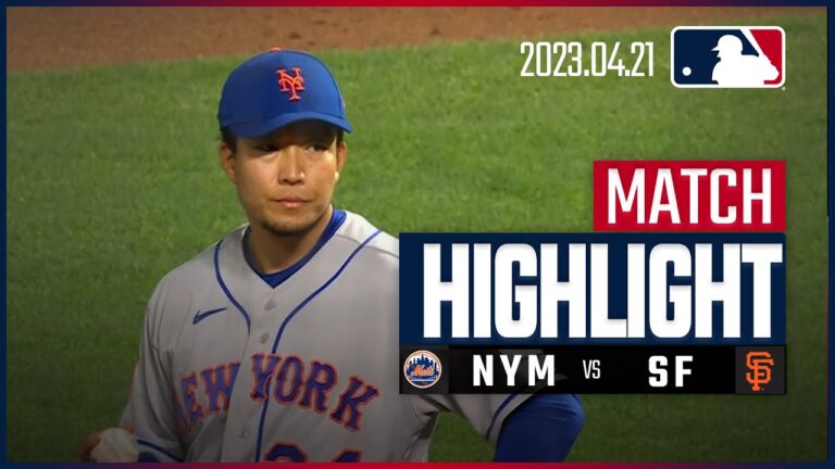 【#千賀滉大ハーラートップタイ３勝目】4.21 メッツVSジャイアンツ 日本語ハイライト #MLB