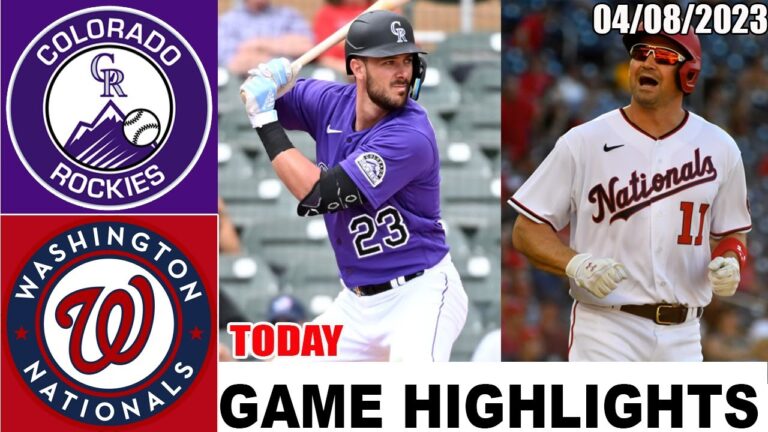 コロラド ロッキーズ vs ワシントン ナショナルズ ゲームのハイライト |  MLB トゥデイ 2023 年 4 月 8 日 |  MLB 2023