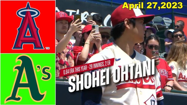ロサンゼルス エンゼルス vs オークランド アスレチックス (イニング 1&2 ) 2023 年 4 月 27 日 |  MLB ハイライト 2023