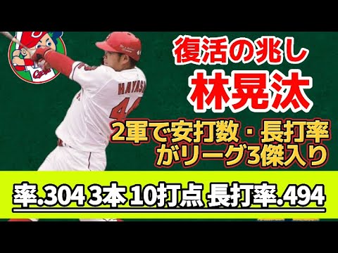 【昇格いつ？】広島『林晃汰』ファームで絶賛アピール中！デビッドソンの不調で1軍合流にも現実味が！