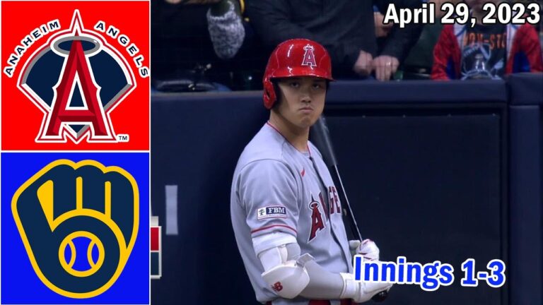 2023 年 4 月 29 日 | ロサンゼルス エンゼルス vs ミルウォーキー ブルワーズ MLB ハイライト |  MLB シーズン 2023