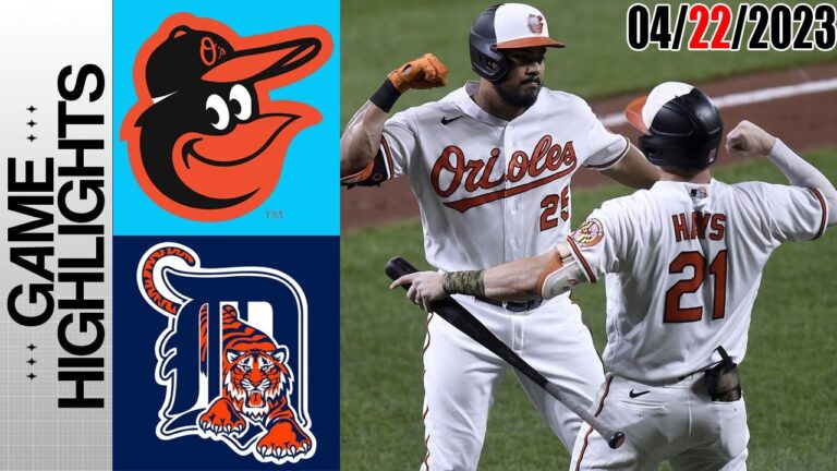 ボルチモア オリオールズ vs デトロイト タイガース フル ゲーム ハイライト |  MLBトゥデイ2023年4月22日 |  MLB 2023