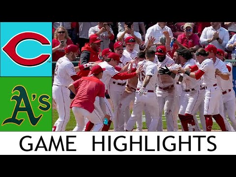 シンシナティ レッズ vs オークランド アスレチックス 4 月 28 日 ゲーム ハイライト |  2023 MLB 今日
