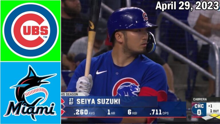 シカゴ・カブス vs マイアミ・マーリンズ 2023 年 4 月 29 日 |  MLB ハイライト |  MLB シーズン 2023