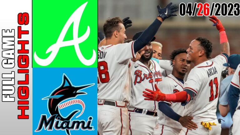アトランタ・ブレーブス vs マイアミ・マーリンズ フルゲームのハイライト |  MLB トゥデイ 2023 年 4 月 26 日 |  MLB 2023