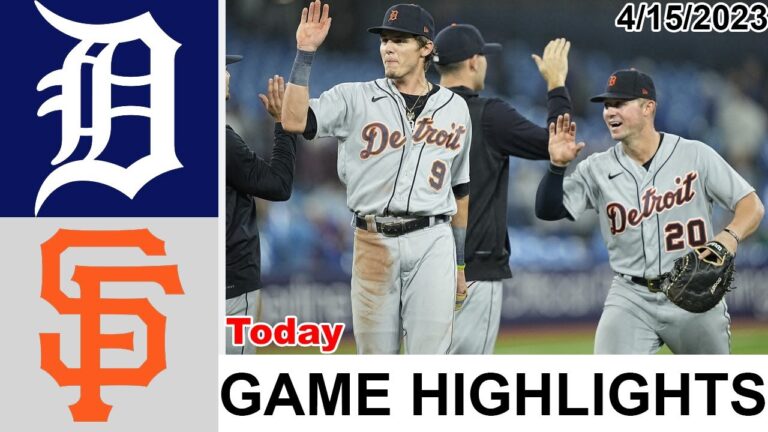 デトロイト タイガース vs サンフランシスコ ジャイアンツ MLB トゥデイ 2023 年 4 月 15 日 |  MLB 2023